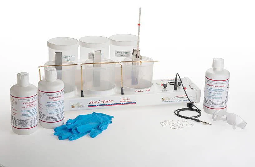Jewel Master Pro HD Kit - Equipment & Bright Palladium "White Gold" Solution (Option 7)